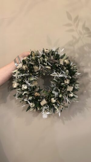 Krans van natuurlijke materialen