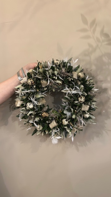 Krans van natuurlijke materialen