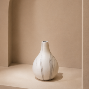 Bolvaas – marmer look - klein