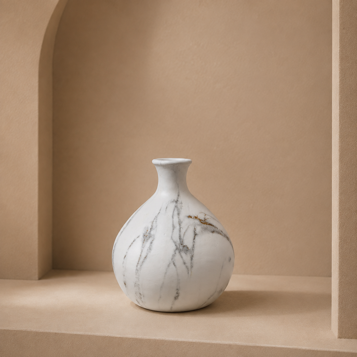 Bolvaas lang – marmer look